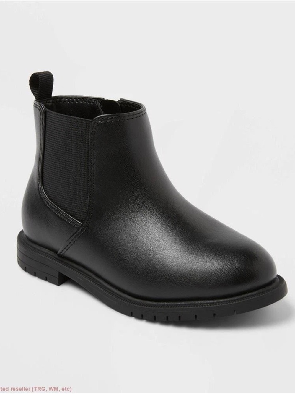 Cat & Jack Black Kids Chelsea Ankle Boots Sz 8